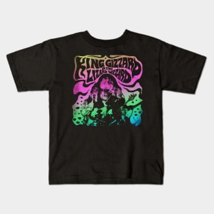 King Gizzard & Lizard Wizard Rainbow Kids T-Shirt